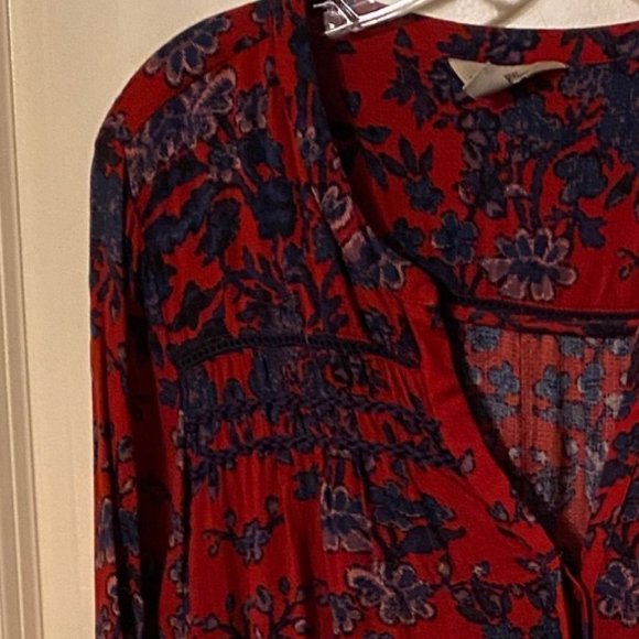 Lucky Brand Red and Blue Tunic Top - Picture 5 of 5